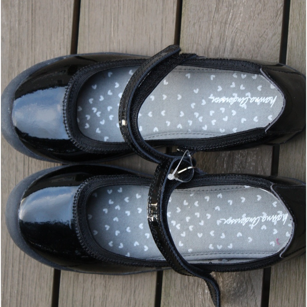 Kids black dress shoes